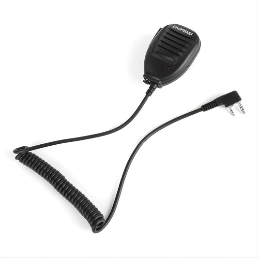 Baofeng Speaker Mic For Two Way Radio - PTT Button Walkie Talkie