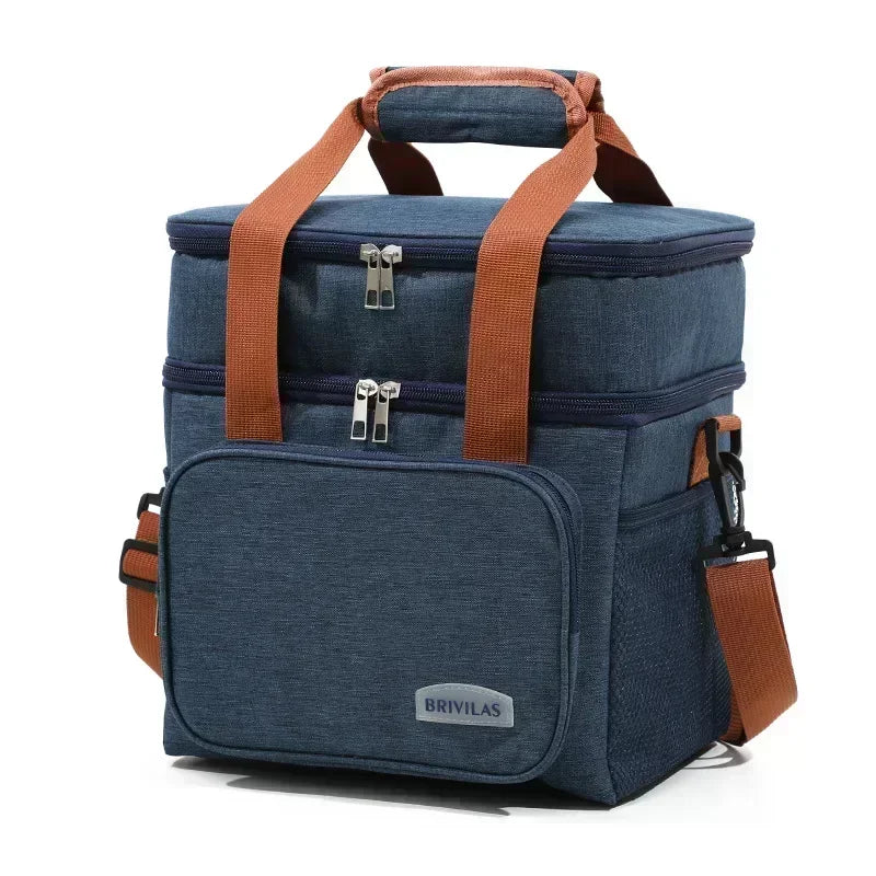 Military-Outdoors Outdoor Cooler Bag - Durable and Stylish Navy 27.5x25x18cm Cooler Bag