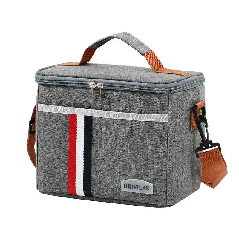 Military-Outdoors Outdoor Cooler Bag - Durable and Stylish Gray 22.5x16x19 cm Cooler Bag