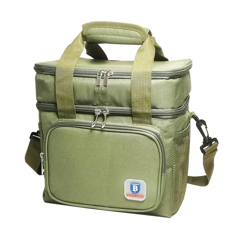 Military-Outdoors Outdoor Cooler Bag - Durable and Stylish Green 27.5x25x18cm Cooler Bag