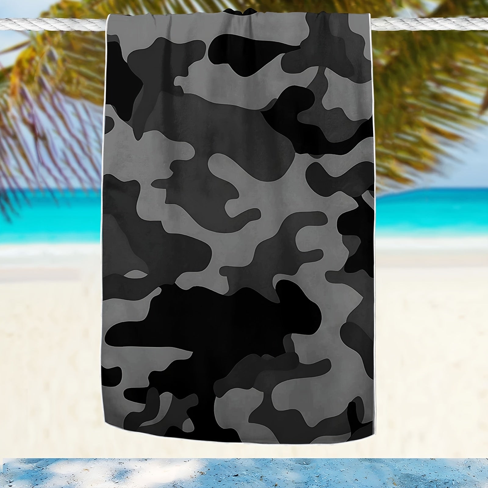 Military-Outdoors Camouflage Beach Towel 70.87inch*35.43inch Towel