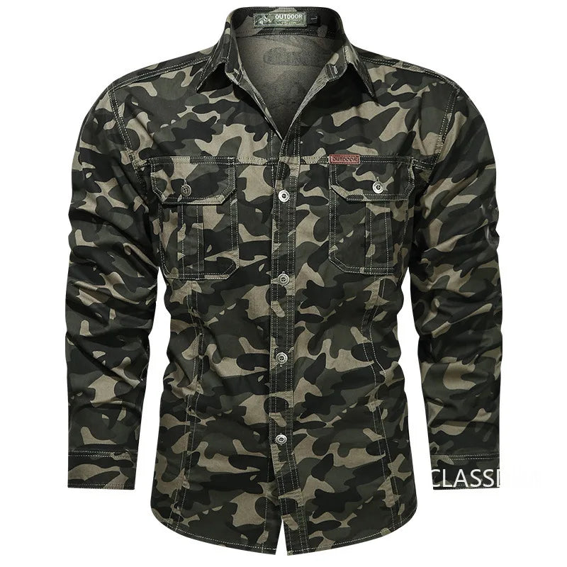 Military-Outdoors Camouflage Military Shirts Shirt