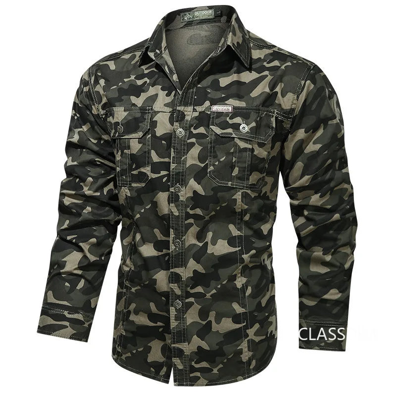 Military-Outdoors Camouflage Military Shirts Shirt