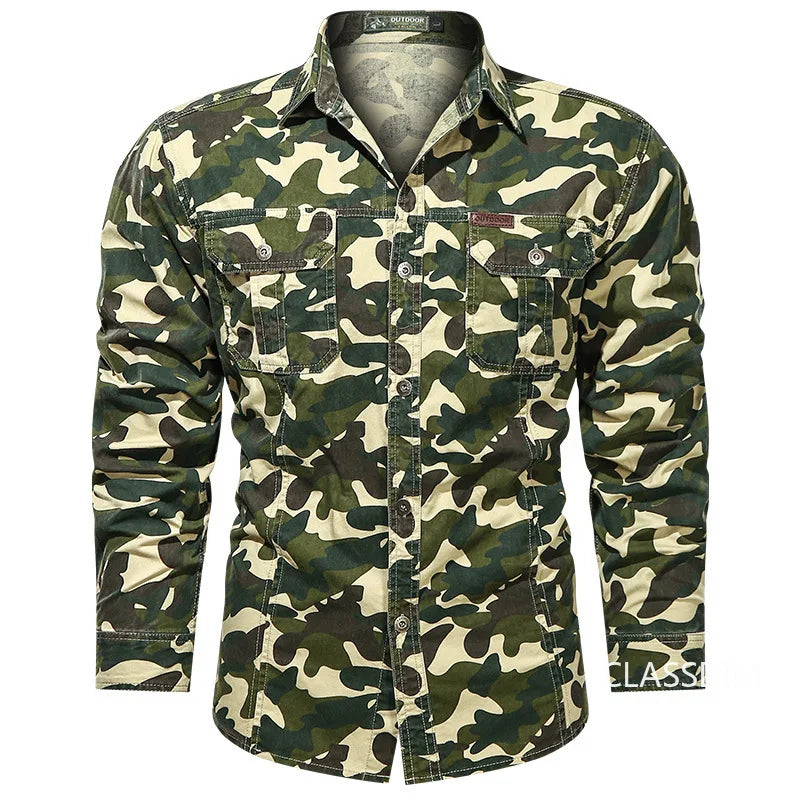 Military-Outdoors Camouflage Military Shirts Shirt
