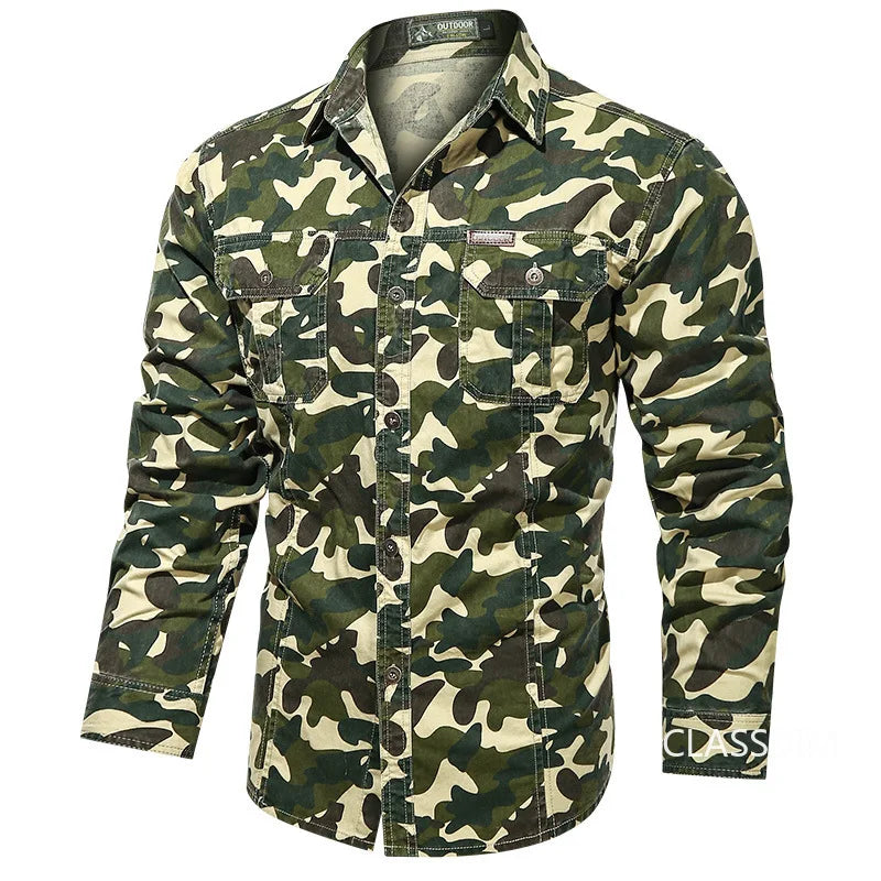 Military-Outdoors Camouflage Military Shirts Shirt