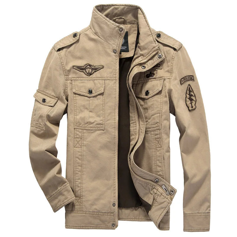 Cotton Military Jacket for Tactical Outdoor Adventures Beige(kaqi) Jacket