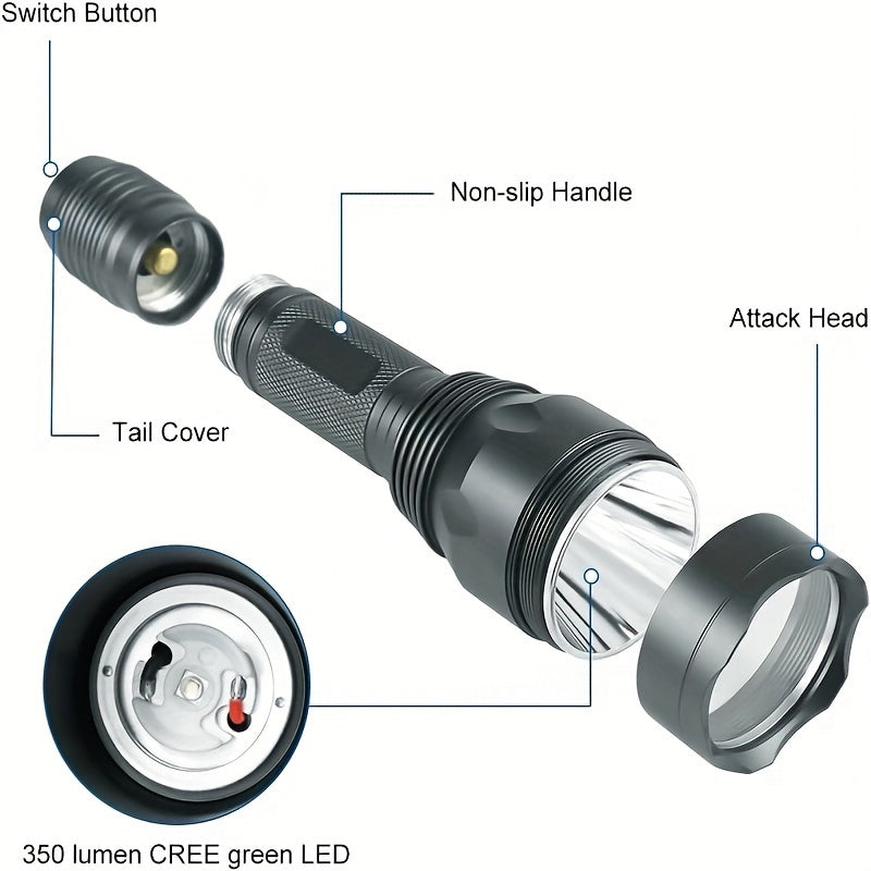 Green Light Tactical Flashlight