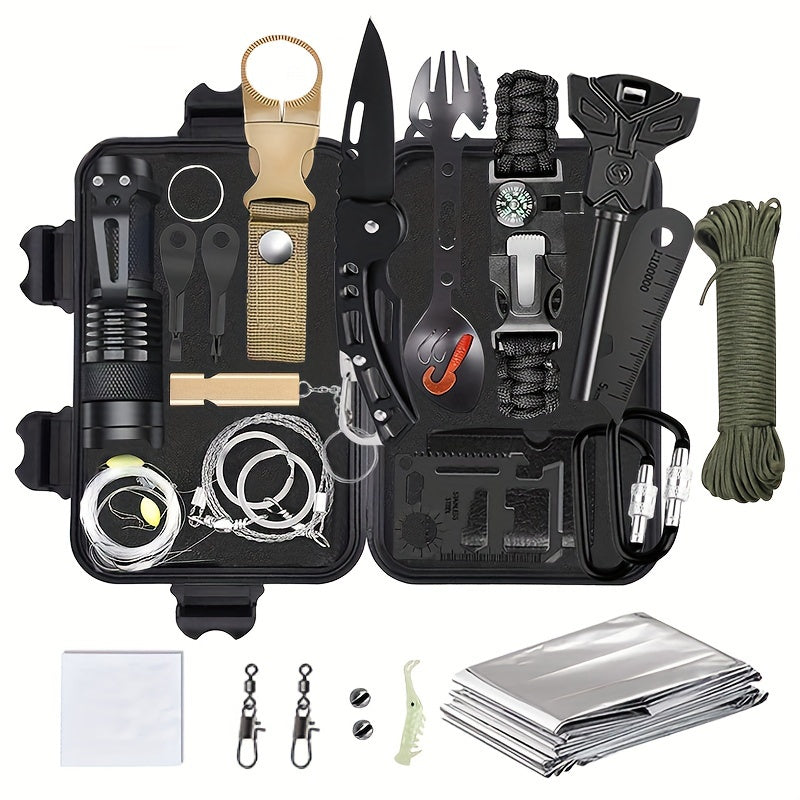 31-in-1 Compact Survival Kit for Safe Outdoor Adventures