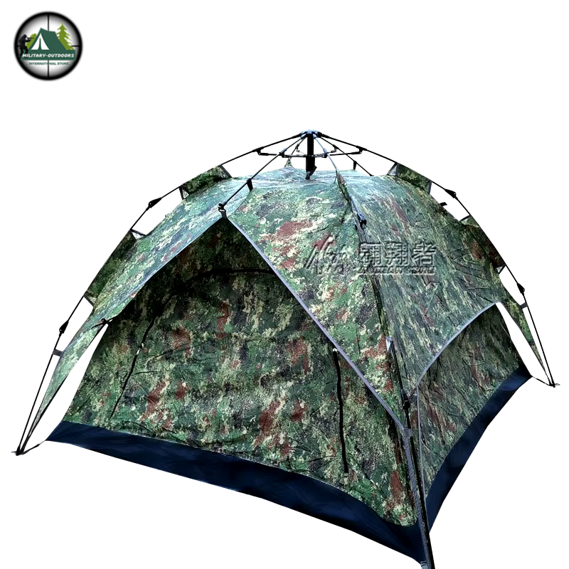 Camouflage Double Decker Automatic Tent for 2-3 Person Camouflage Tent