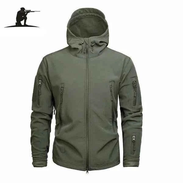 Military-Outdoors Durable Fleece Tactical Jacket OD Jacket