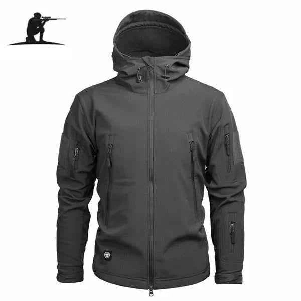 Military-Outdoors Durable Fleece Tactical Jacket GRAY Jacket