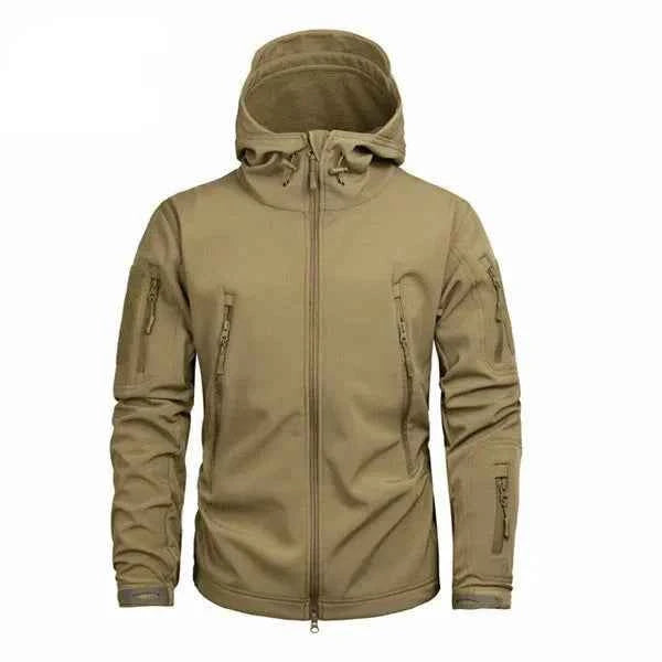 Military-Outdoors Durable Fleece Tactical Jacket BROWN Jacket
