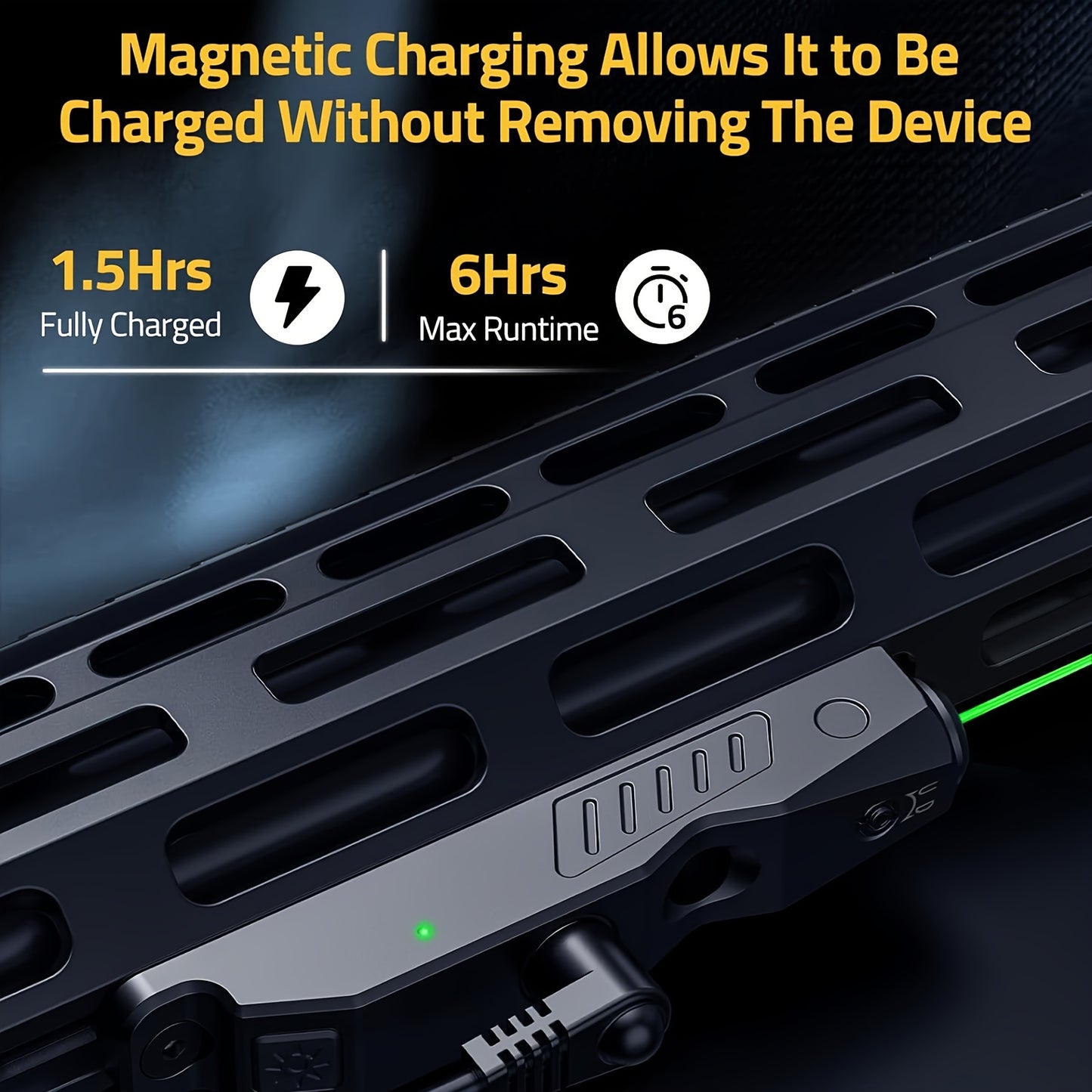 Magnetic Rechargable Green Laser For Rifle