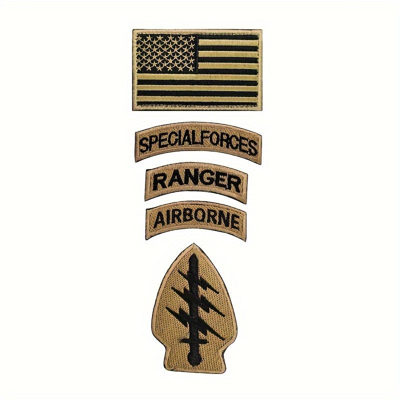 4 Or 5 Pcs American Lightning Tactical Embroidered Patches A Army Logo