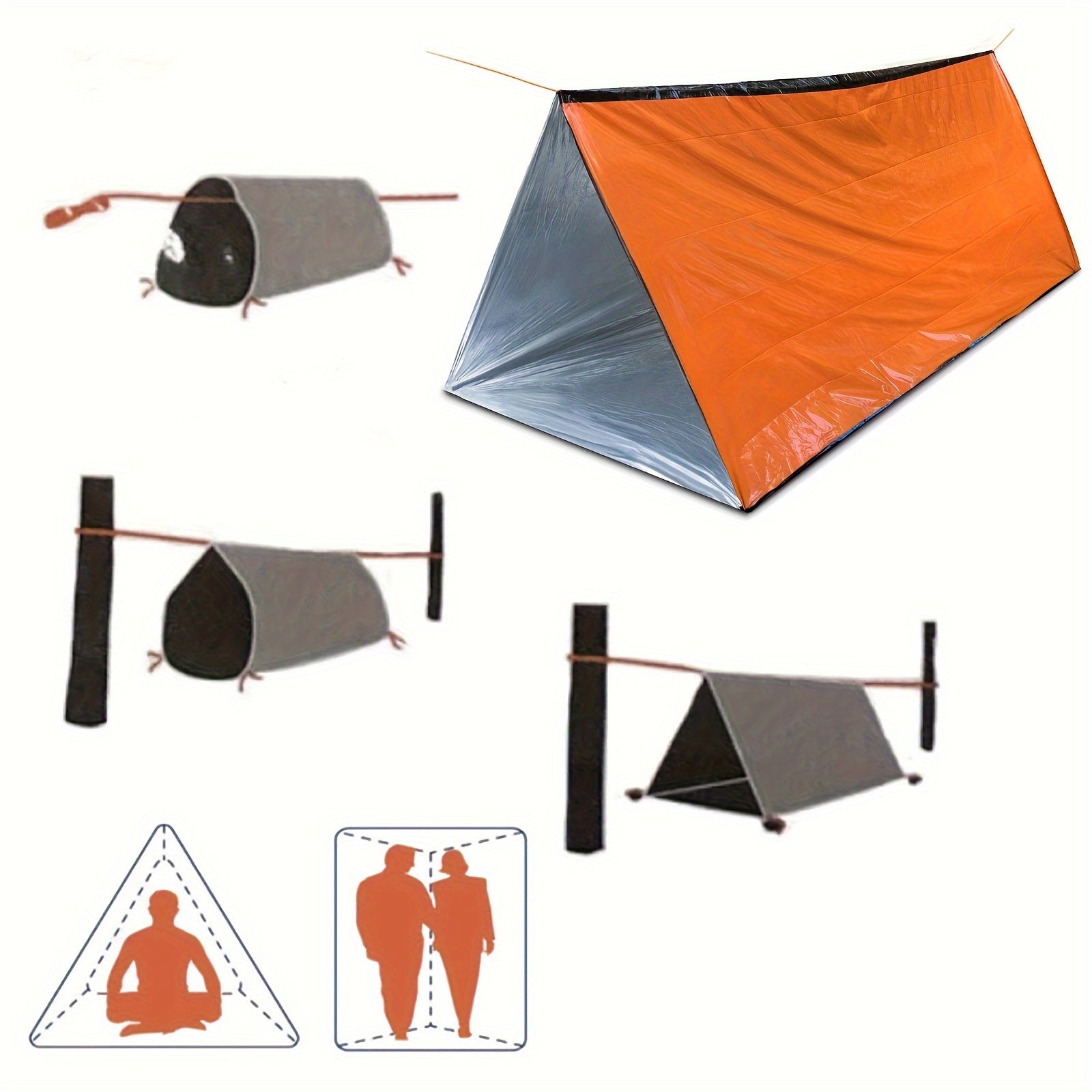 Military-Outdoors 2-Person Emergency Shelter Tent Tent