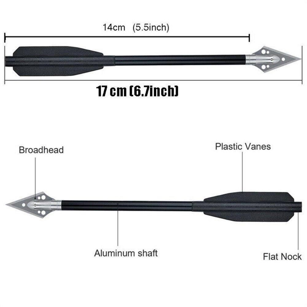 6.5" Aluminium Mini Archery 6.0mm Arrows