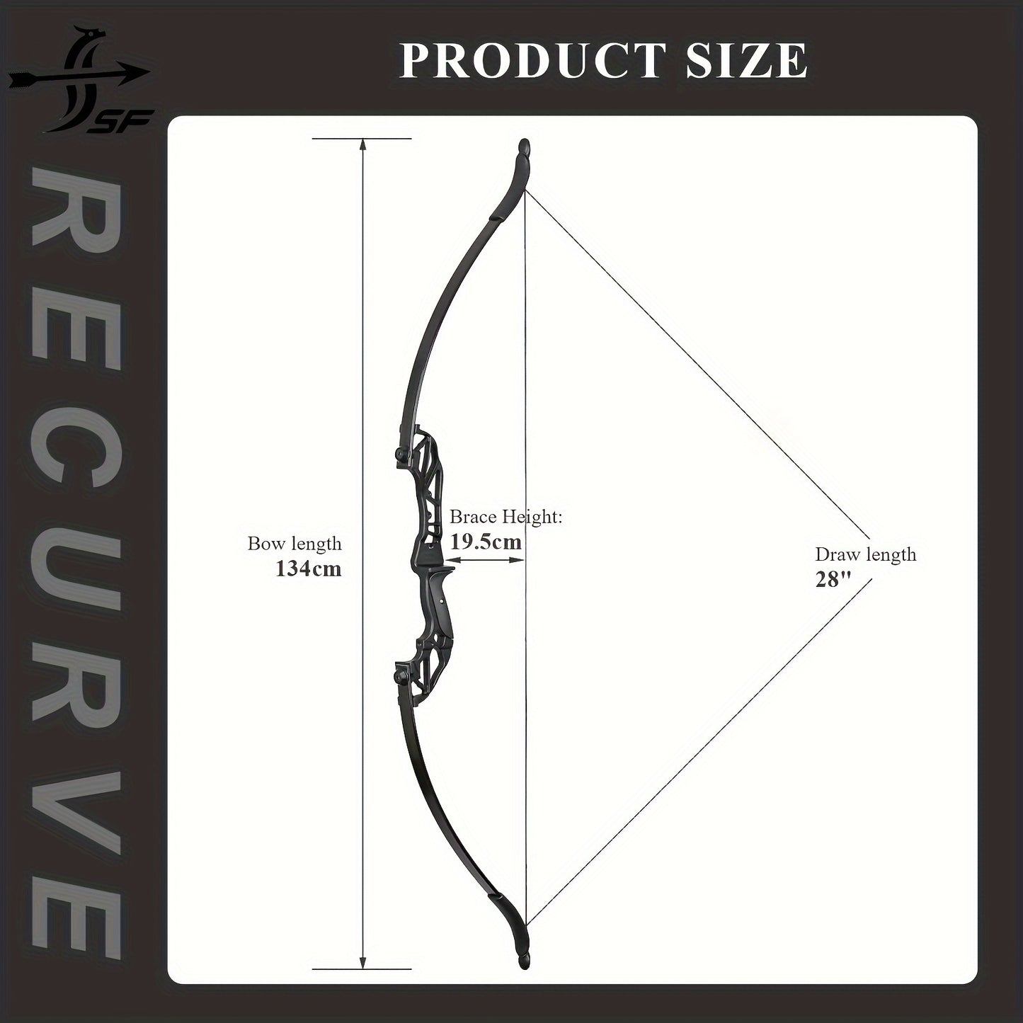 56" SF Takedown Recurve Bow Set