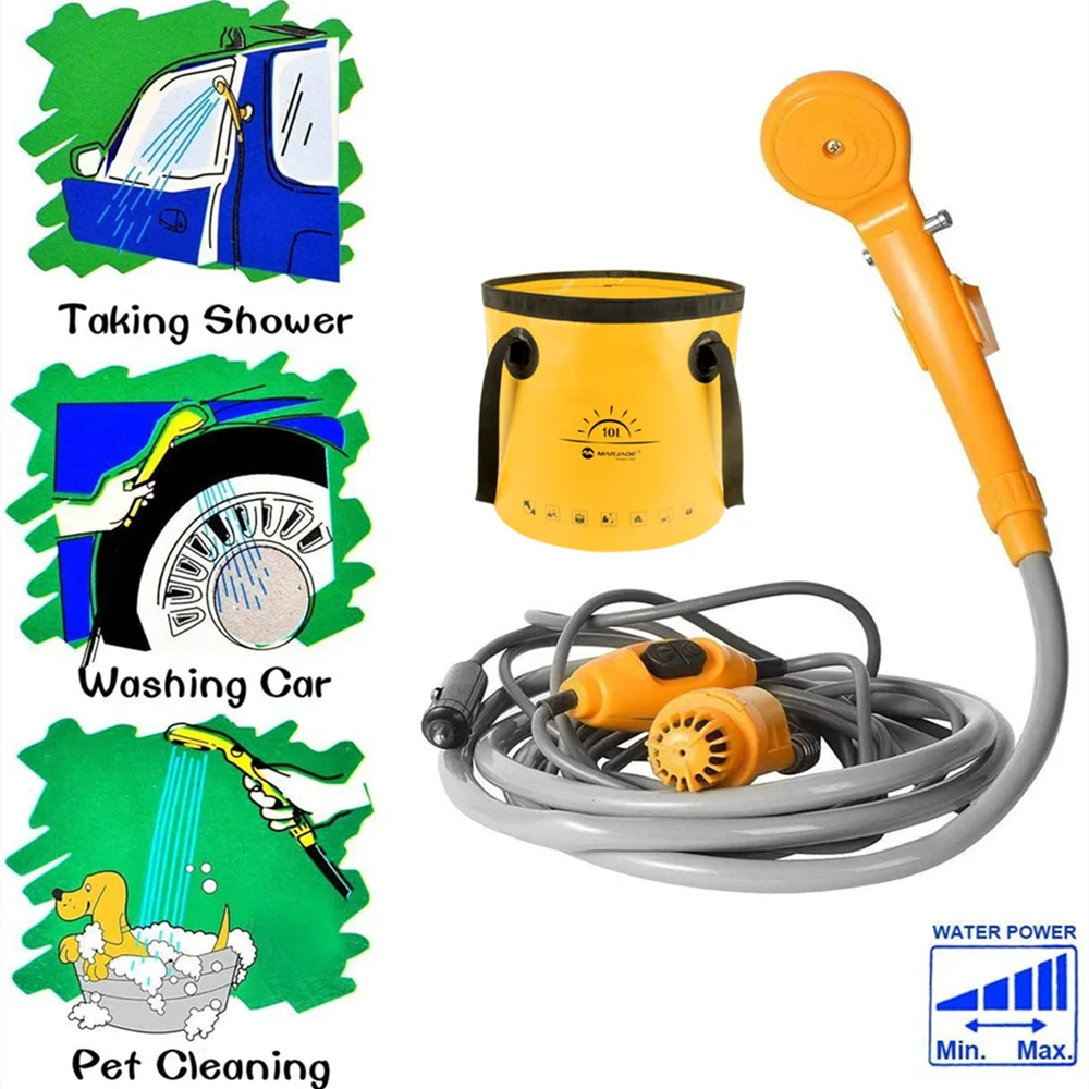 Military-Outdoors High Pressure Camping Shower Kit Shower