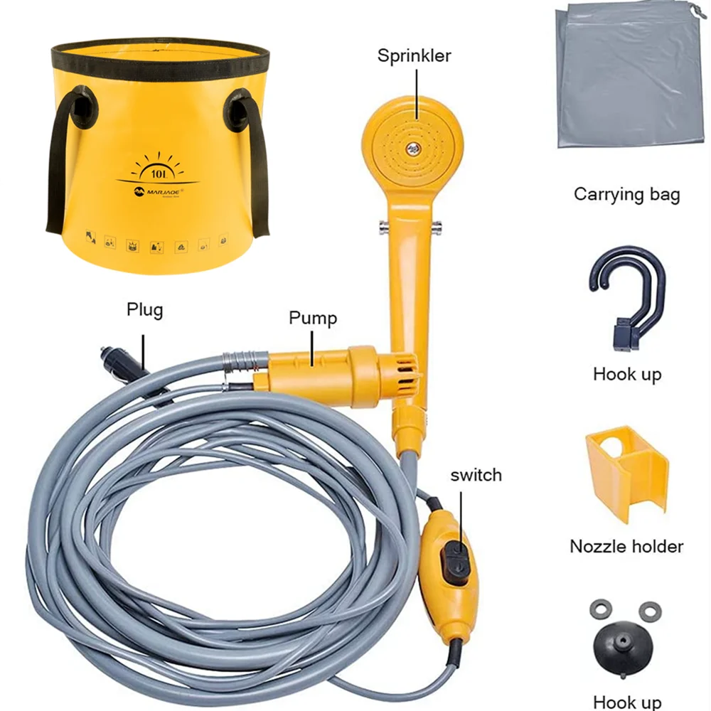 Military-Outdoors High Pressure Camping Shower Kit Shower