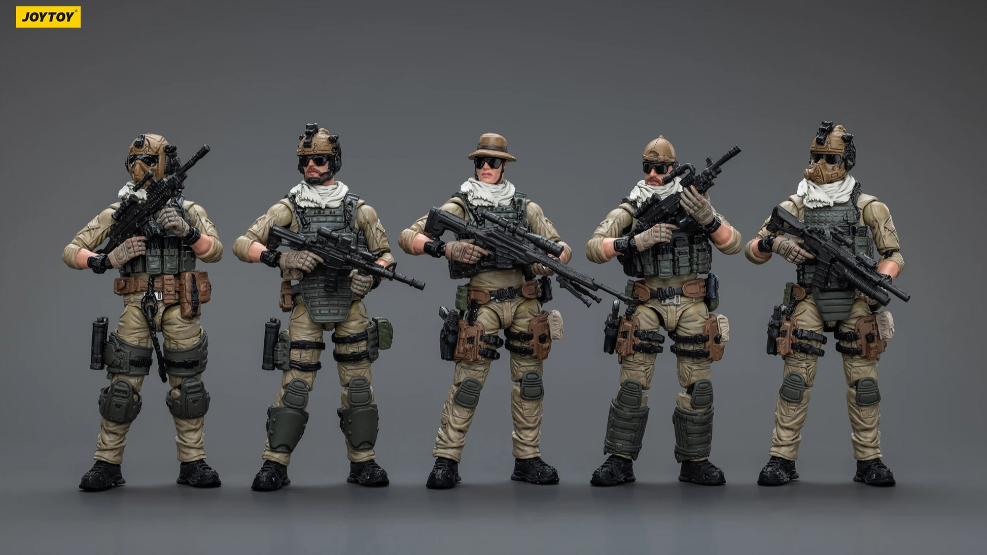 JOYTOY 1/18 Delta Assault Squad Figures - Military Action Set Action Figures