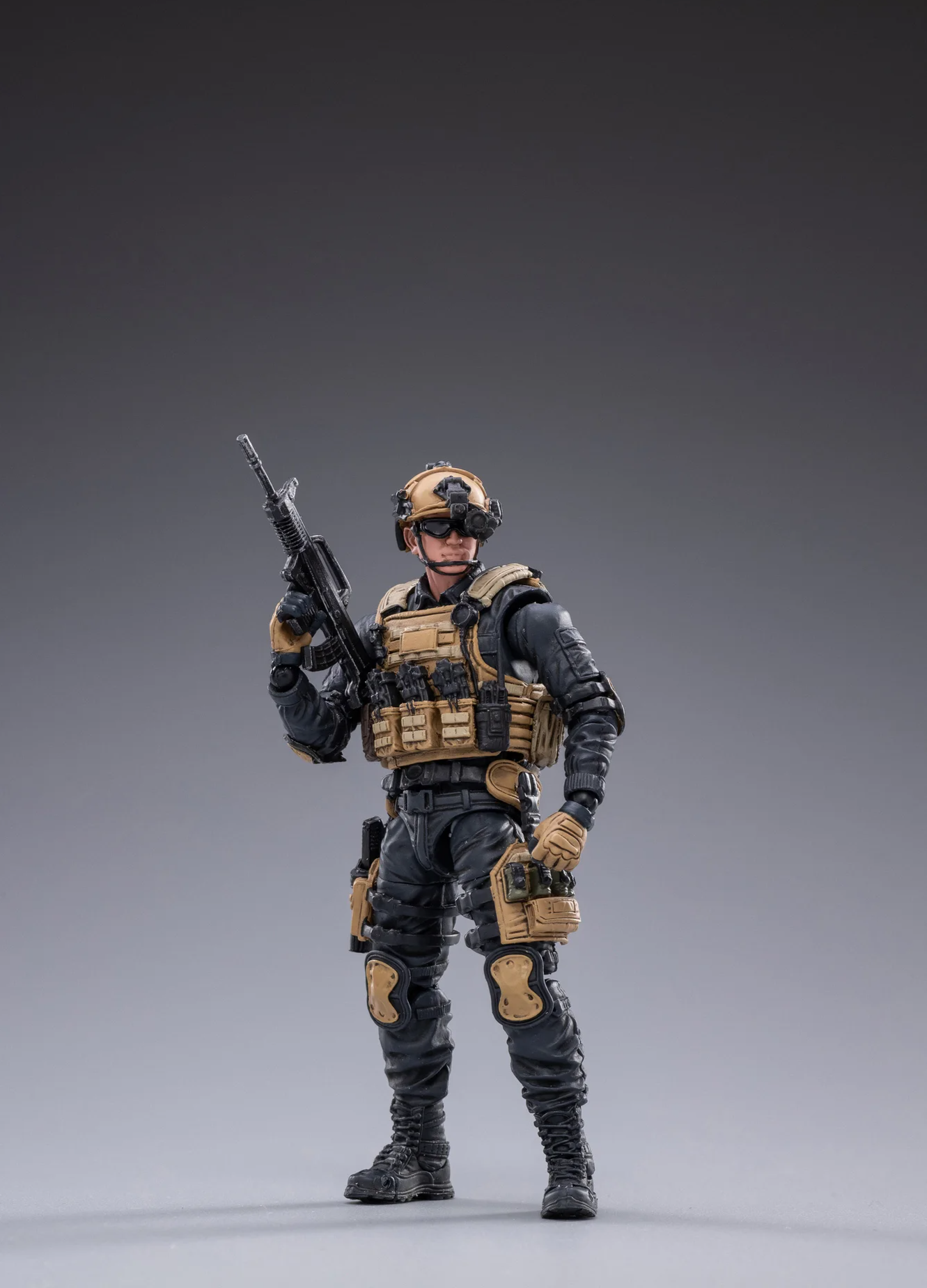JOYTOY special forces set action figure in tactical gear holding rifle from Military-Outdoors.com