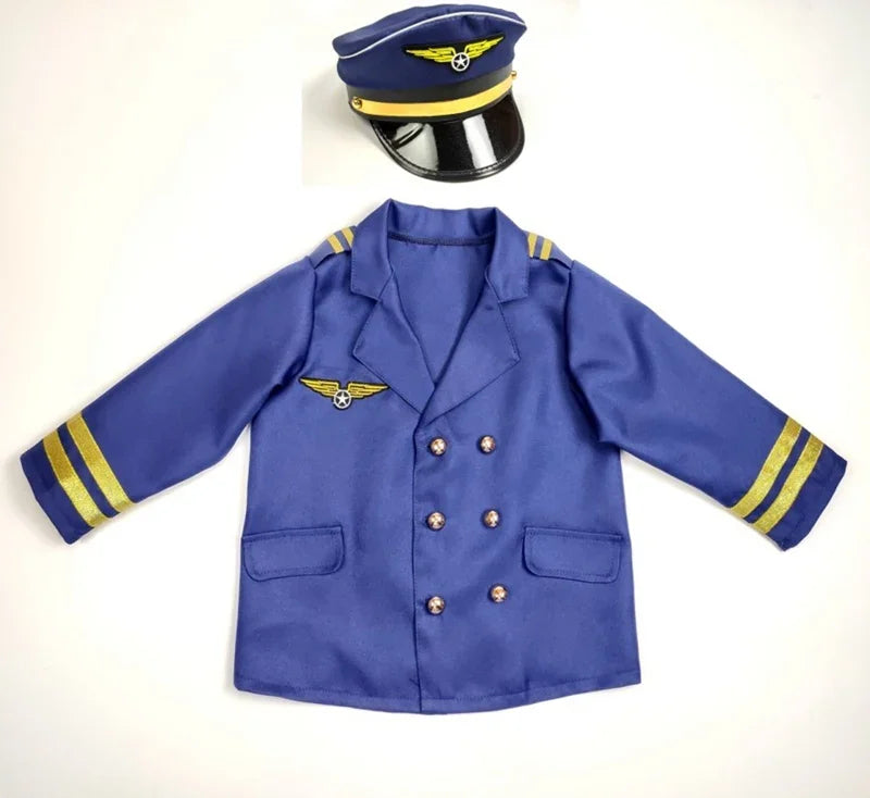 Kids Aircraft Captain Uniform - Military-Outdoors.com 2pcs Costume
