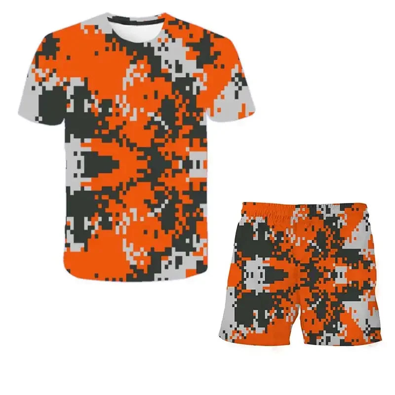 Kids Camouflage Clothing Set for Outdoor Adventures Kids boys