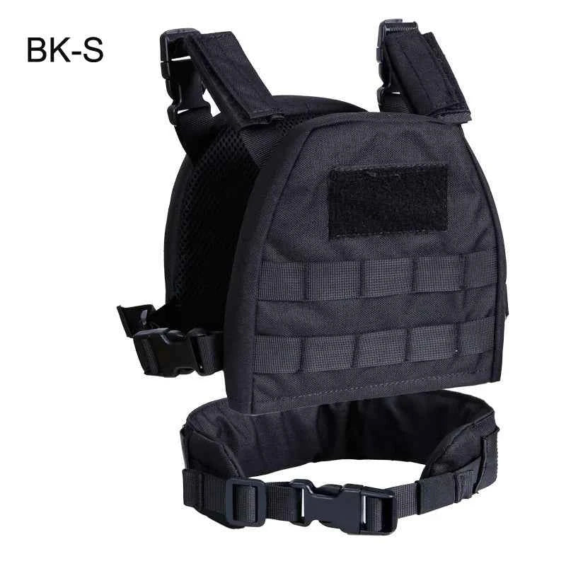 Kids Tactical Vest - Military-Style Gear For Adventures Black S Kids Vest
