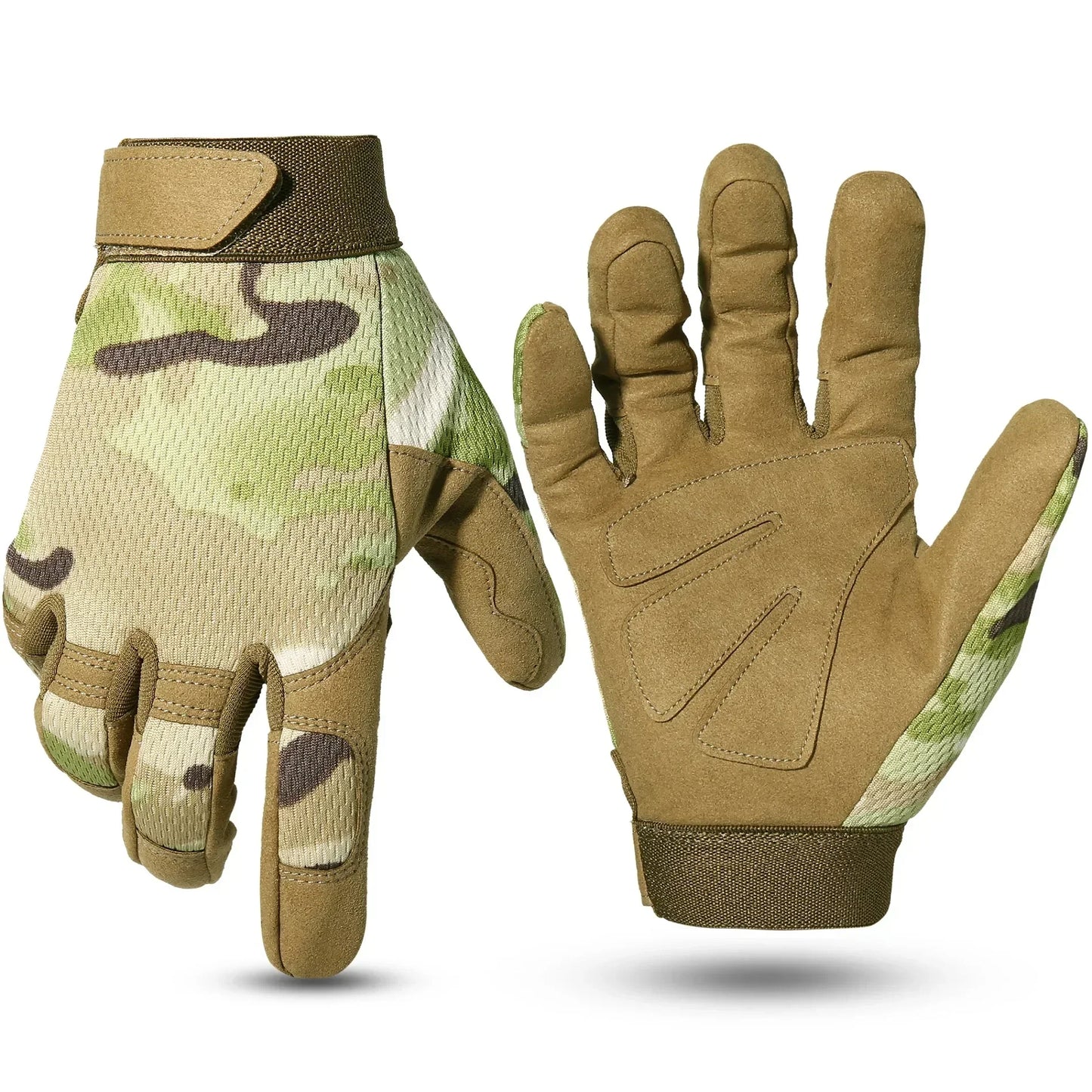 Military-Outdoors Multicam Outdoor Tactical Gloves Multicam Gloves