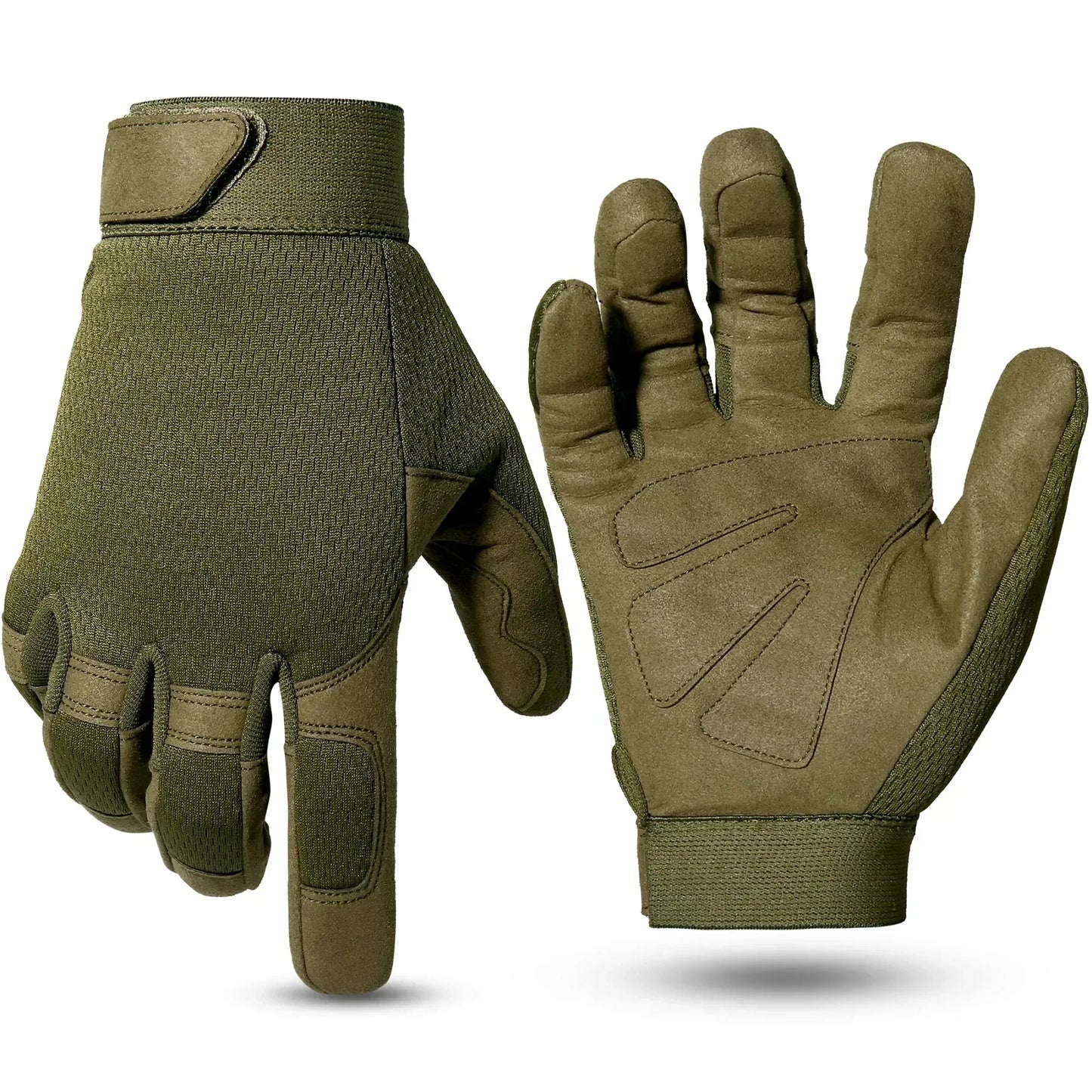 Military-Outdoors Multicam Outdoor Tactical Gloves Green Gloves