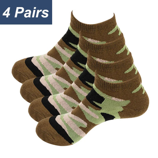 Military Ankle Socks - Set of 4 Pairs For Comfort Socks