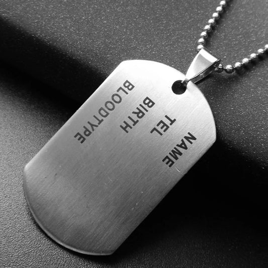 Military ID Tag Necklace - Durable And Personalized Necklaces