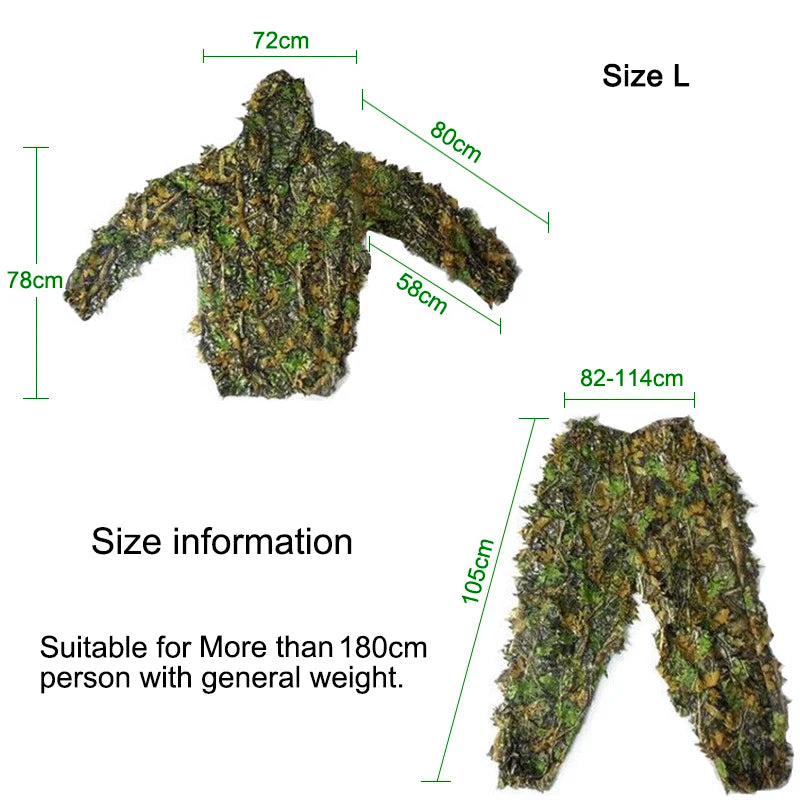 Military-Outdoors Outdoor Camouflage Suit for All Ages Camouflage Suit