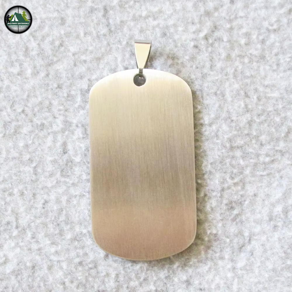 500pcs Lot Blank Army Dog Tags for Laser Engraving Brushed surface DogTag