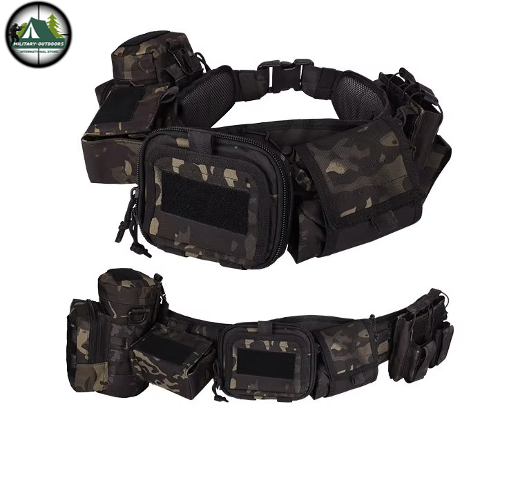 Camouflage Tactical Multi-Purpose Belt Black CP Tactical Belt