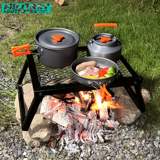 Military-Outdoors Outdoor Bonfire Grill for Camping Grill