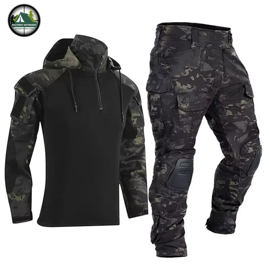 Tactical Clothing - Shirts And Pants With Knee Pads Suit