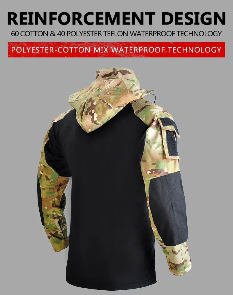 Tactical Clothing - Shirts And Pants With Knee Pads Suit