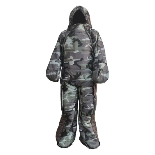 Winter Mummy Shape Sleeping Bag To -5 Degree Celsius Camouflage 200cm Sleeping Bag