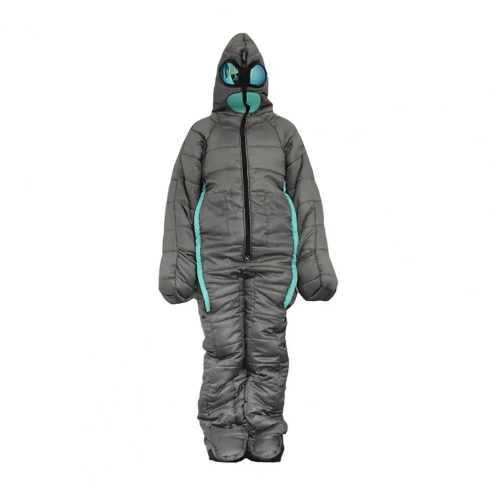 Winter Mummy Shape Sleeping Bag To -5 Degree Celsius Grey 180cm Sleeping Bag