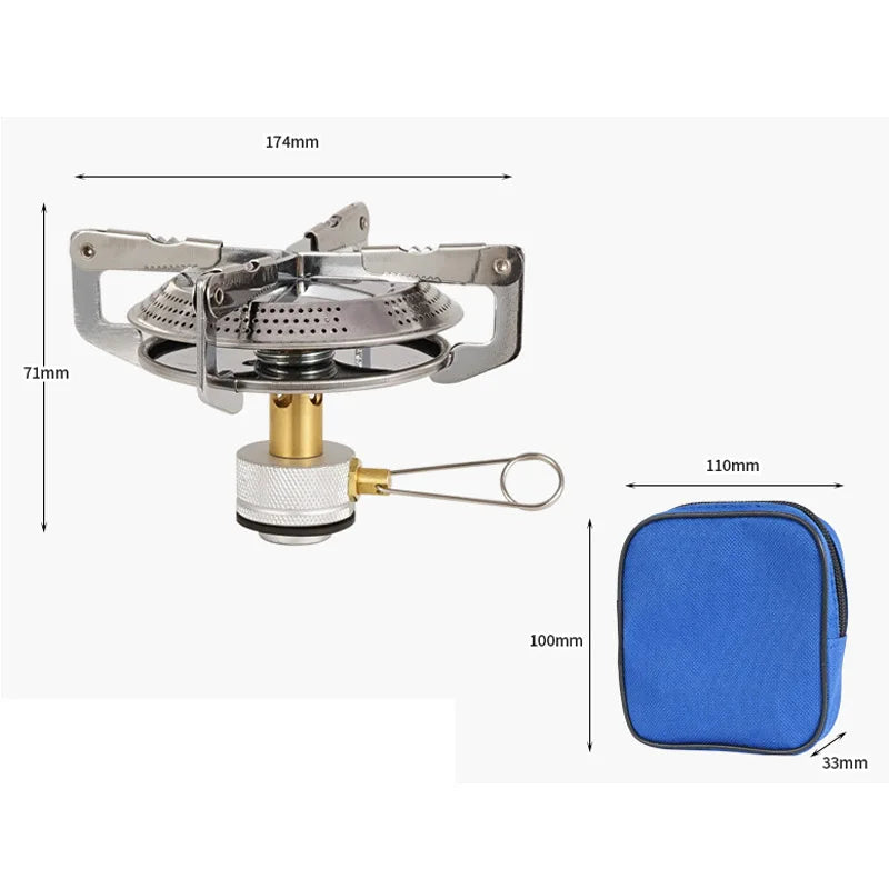Military Outdoors Portable Camping Gas Stove for Adventure Camping