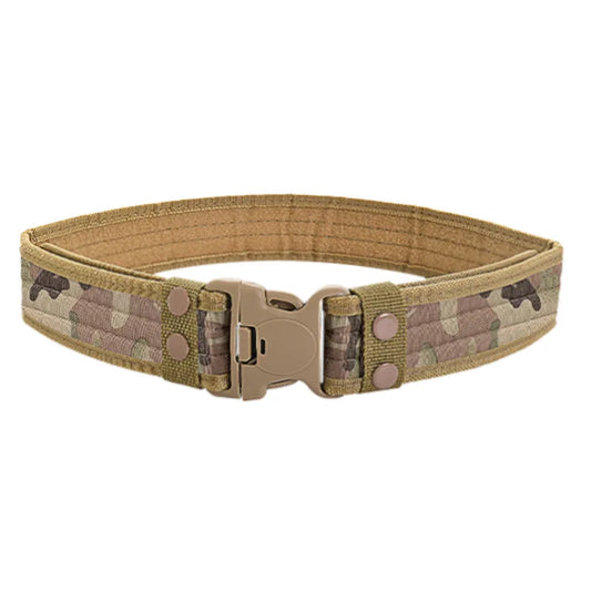 Military-Outdoors Quick Release Tactical Belt - Durable Gear CP 130cm Belt