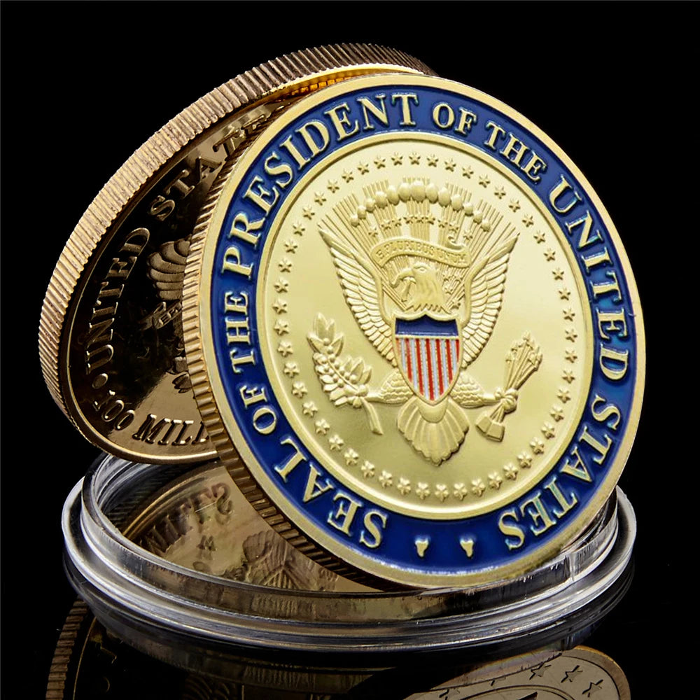 USA Secret Service Gold Plated Coin Coin