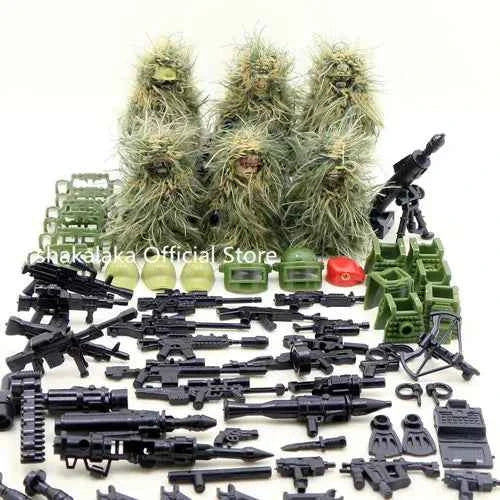 6pcs Army Special Forces Soldier Figure Toys 41-F Ghillie Toys