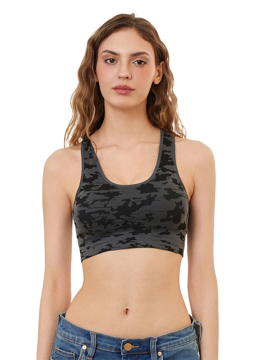 Women's Camouflage Sleeveless Crop Tank Tops Tops