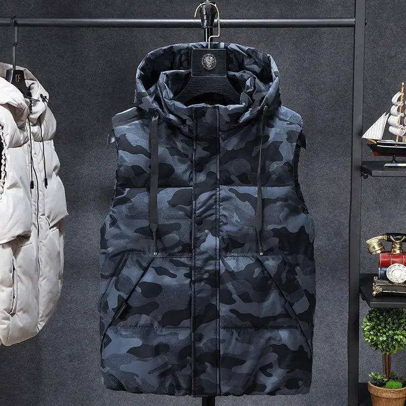 Sleeveless Military Jacket - Durable Tactical Vest blue Jacket