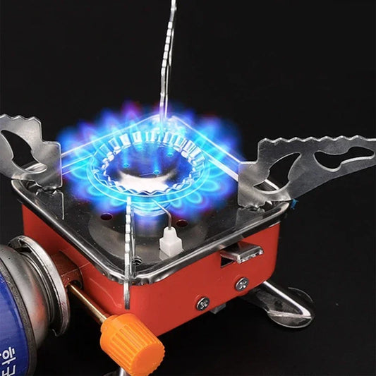 Military-Outdoors Small Square Gas Stove for Camping Stove
