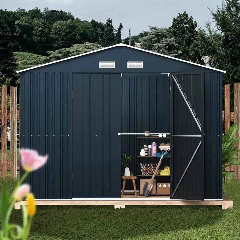 Military-Outdoors Steel Outdoor Storage Shed Shed