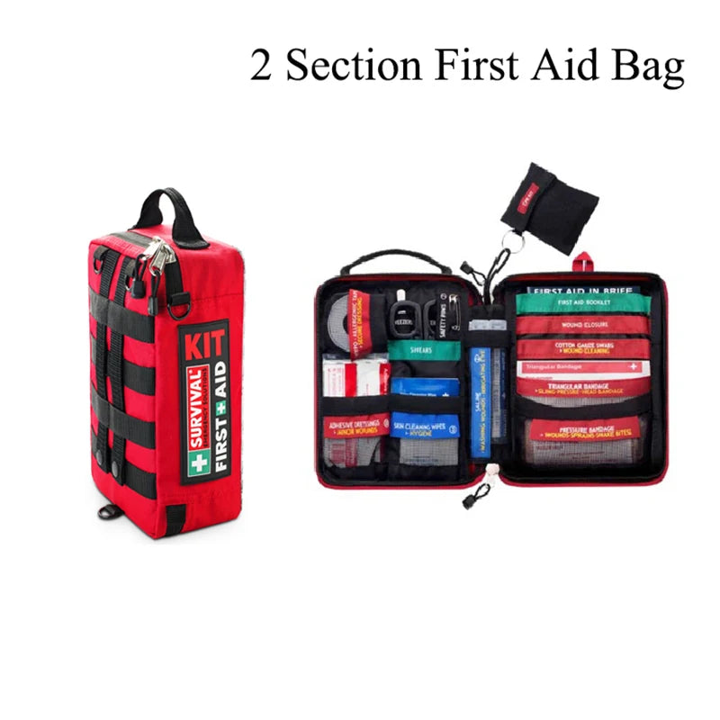 Military-Outdoors Survival Mini First Aid Kit Bag First Aid