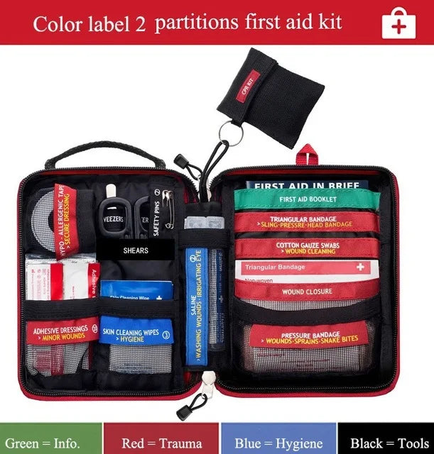 Military-Outdoors Survival Mini First Aid Kit Bag First Aid